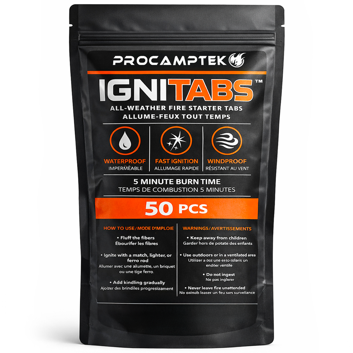 IGNITABS™ All-Weather Fire Starter